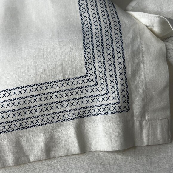 Cafe Luna Men's 2XL Dress Shirt Short Sleeve Button Up XO Design Linen/Viscose - Picture 8 of 16